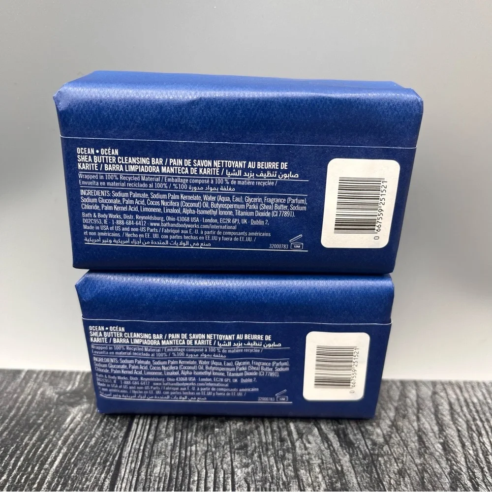 Bath & Body Works Mens Ocean Scented Bar Soaps lot of 2